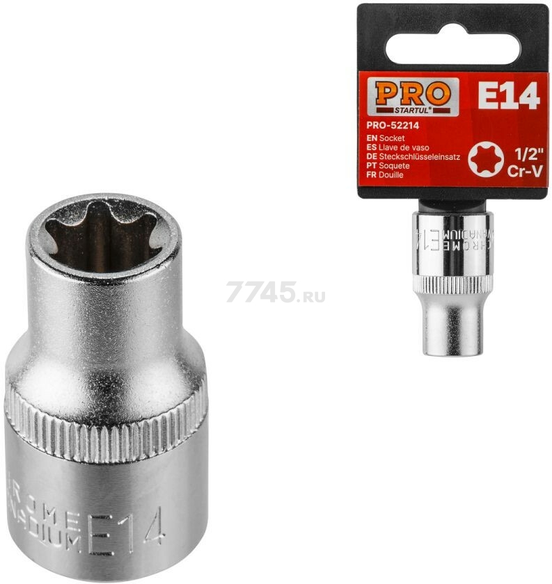 Головка "звездочка" 1/2" Е14 PRO STARTUL (PRO-52214)
