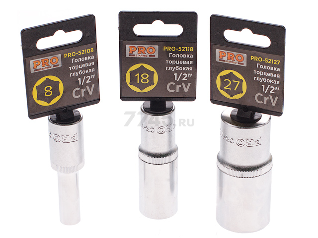 Головка 1/2" 17 мм 6 граней глубокая PRO STARTUL (PRO-52117)