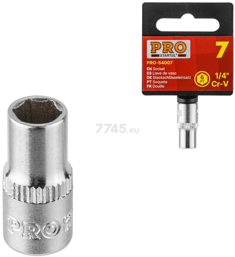Головка 1/4" 9 мм 6 граней PRO STARTUL (PRO-54009)