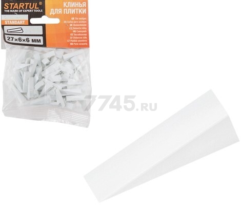 Клин для плитки 32x8x9 мм STARTUL Standart 50 штук (ST4304-32)