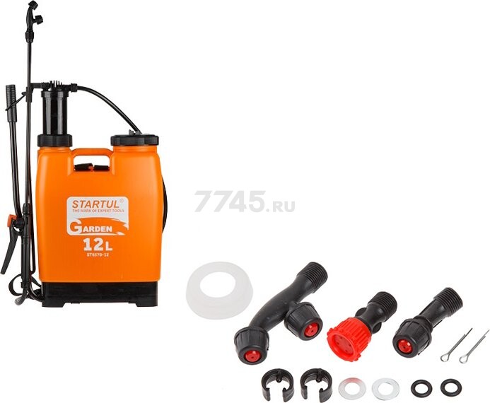 Опрыскиватель ранцевый 12 л STARTUL Garden (ST6570-12) - Фото 7