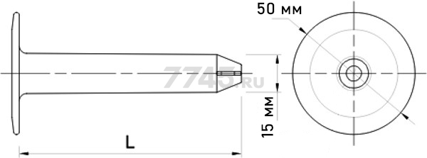 Дюбель кровельный GOK 100 мм STARFIX (SMP-85637-1) - Фото 2