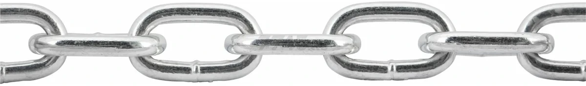 Цепь сварная короткозвенная оцинкованная SLC M6 DIN 766 STARFIX бухта 20 м (SMP-63686-20) - Фото 7