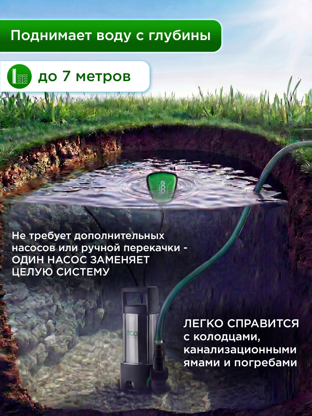 Насос дренажный ECO DI-903 - Фото 7