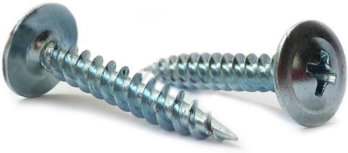 Саморез с прессшайбой 4,2х32 мм цинк острый STARFIX 500 штук (SMС2-32783-500)