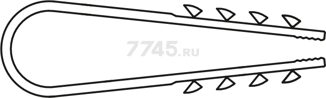 Дюбель-хомут для круглого кабеля 5-10 мм белый STARFIX 100 штук (SM-96276-100) - Фото 2