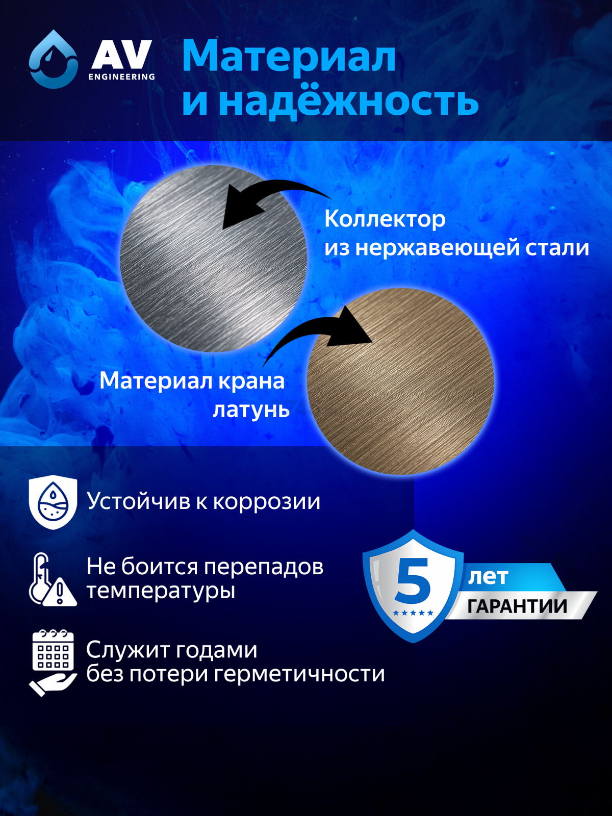 Коллекторная группа AVE136, 3 выхода AV ENGINEERING (AVE13600103) - Фото 3