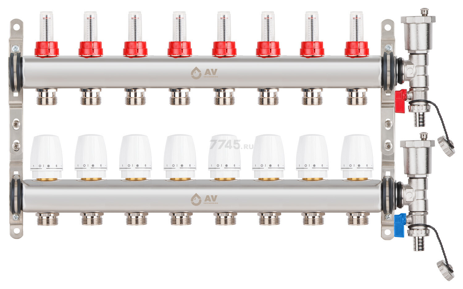 Коллекторная группа AVE136, 8 выходов AV ENGINEERING (AVE13600108) - Фото 6