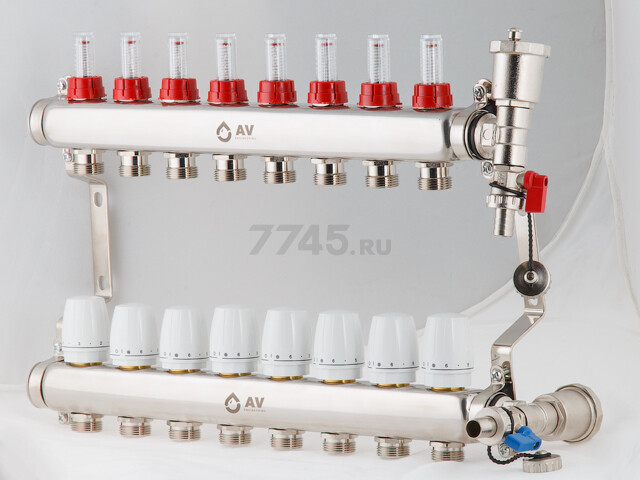 Коллекторная группа AVE136, 8 выходов AV ENGINEERING (AVE13600108) - Фото 7