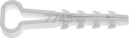 Дюбель-хомут для прямоугольного кабеля 8х5 мм белый STARFIX 100 штук (SMP2-80563-100)