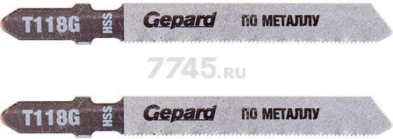 Пилка для электролобзика GEPARD по металлу T118G 2 штуки (GP0608-19)