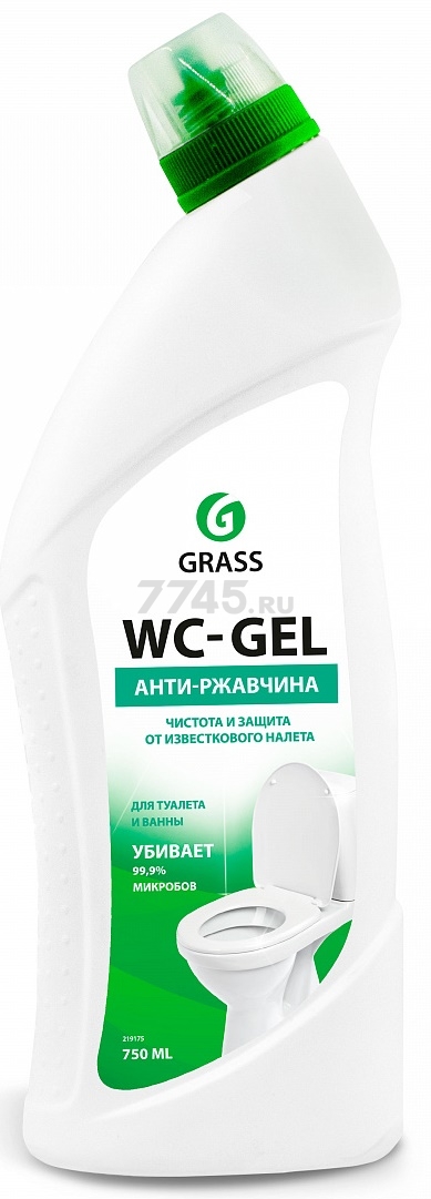 Средство чистящее для ванны GRASS Wс-Gel 0,75 л (219175)