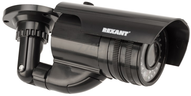 Муляж камеры видеонаблюдения REXANT черный (45-0250) - Фото 6