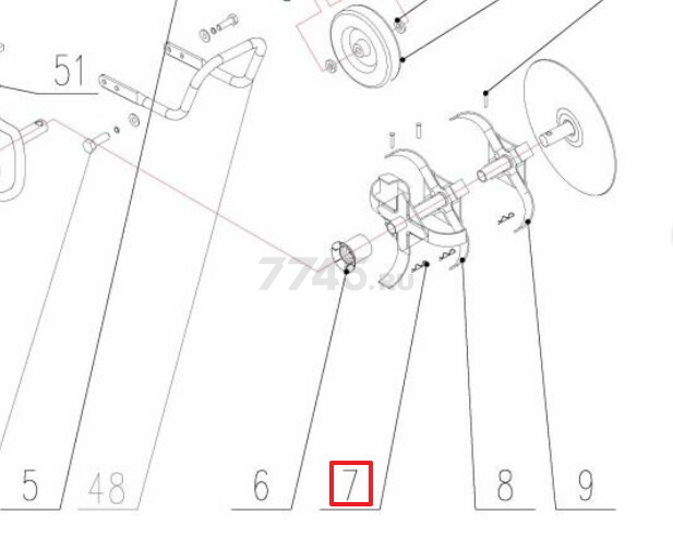 Шплинт для культиватора/мотоблока FERMER FM-511MX (816004)