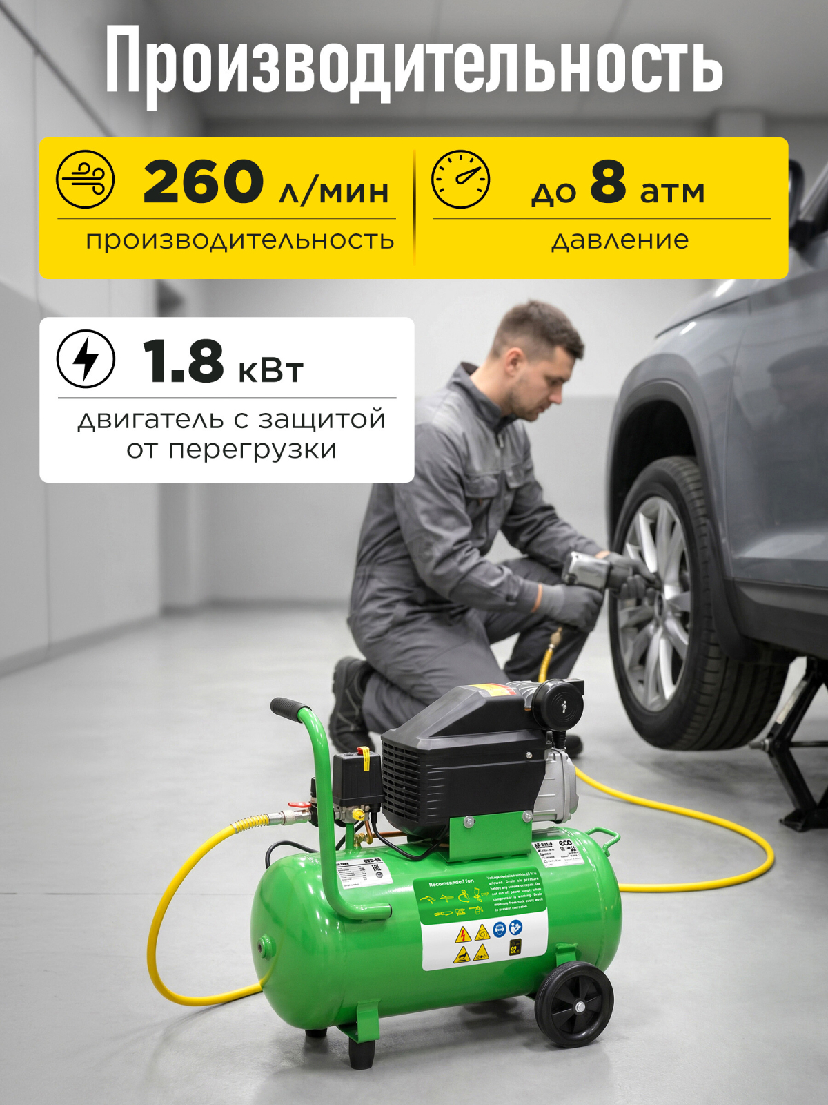 Компрессор ECO AE-501-4 - Фото 3