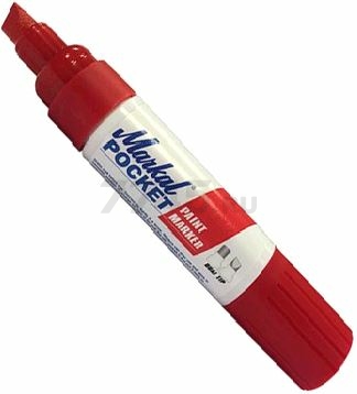Маркер перманентный на основе жидкой краски MARKAL Pocket красный (97502)