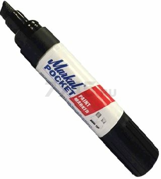 Маркер перманентный на основе жидкой краски MARKAL Pocket черный (97503)