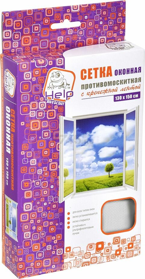 Сетка москитная для окон HELP 130x150 см (80002) - Фото 3