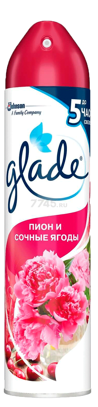 Освежитель воздуха GLADE Пион и сочные ягоды 300 мл (5000204954876)
