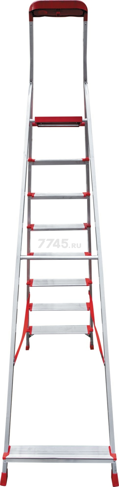 Лестница-стремянка алюминиевая односторонняя 173 см НОВАЯ ВЫСОТА NV3118 (3118108) - Фото 5