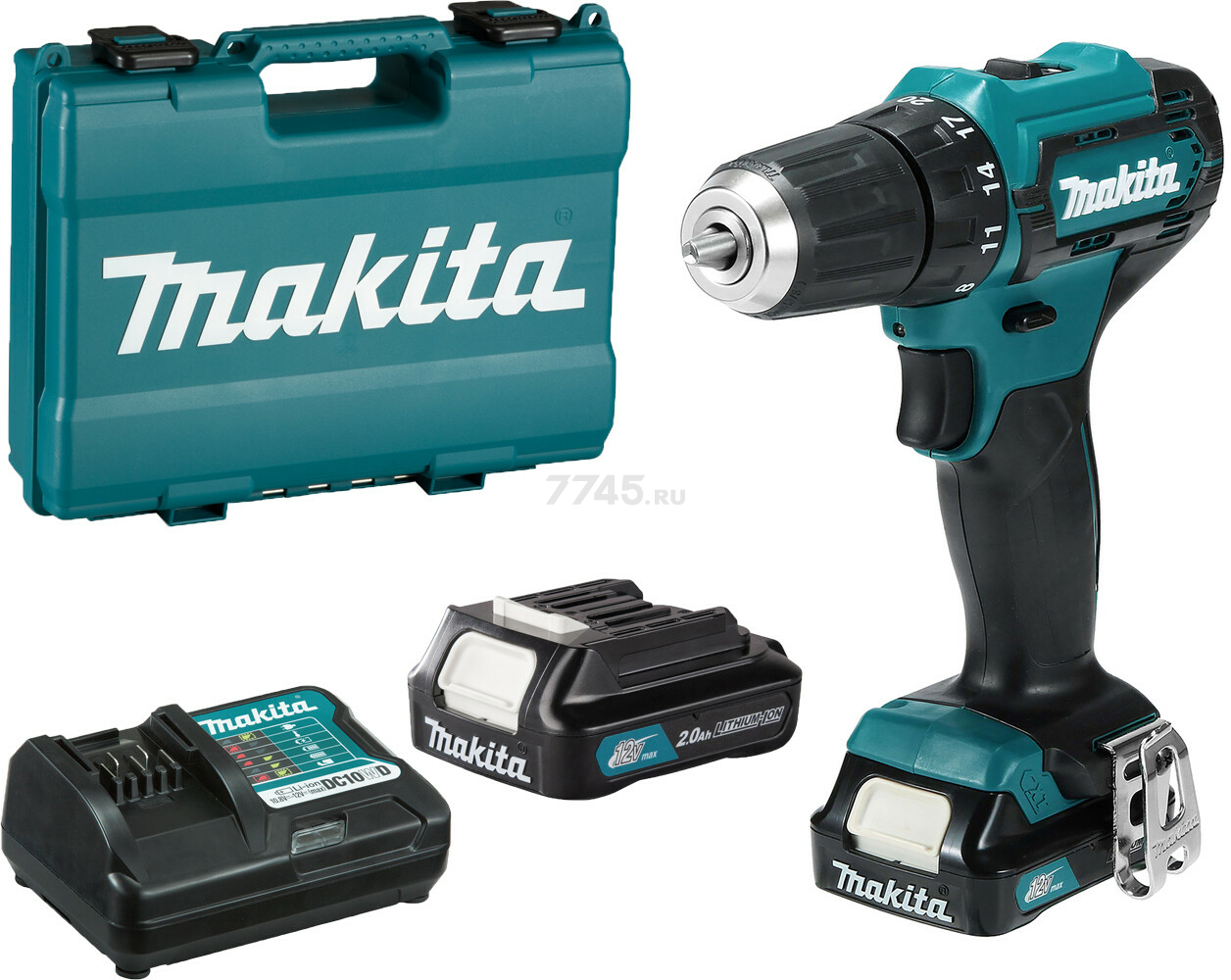 Дрель-шуруповерт аккумуляторная MAKITA DF 333 DWAE (DF333DWAE)