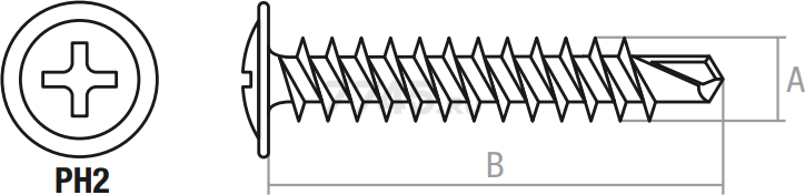 Саморез с прессшайбой 4,2х41 мм цинк со сверлом STARFIX 25 штук (SMZ1-50367-25) - Фото 3