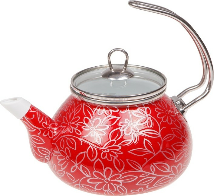 Чайник эмалированный PERFECTO LINEA Красный шелк 2,2 л (52-759822)