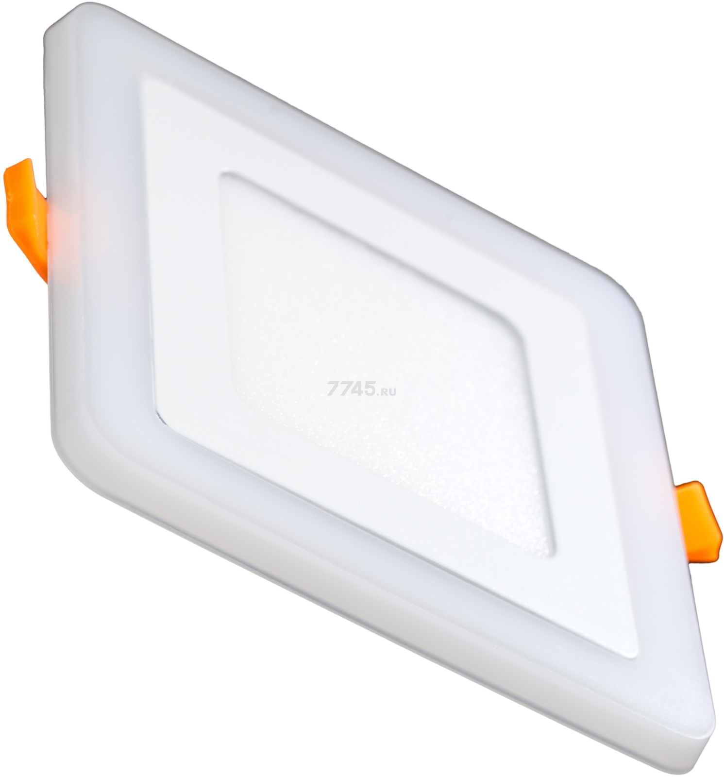 Светильник встраиваемый светодиодный 3+2 Вт 4000K TRUENERGY Color Квадрат с зеленой подсветкой (10259) - Фото 2