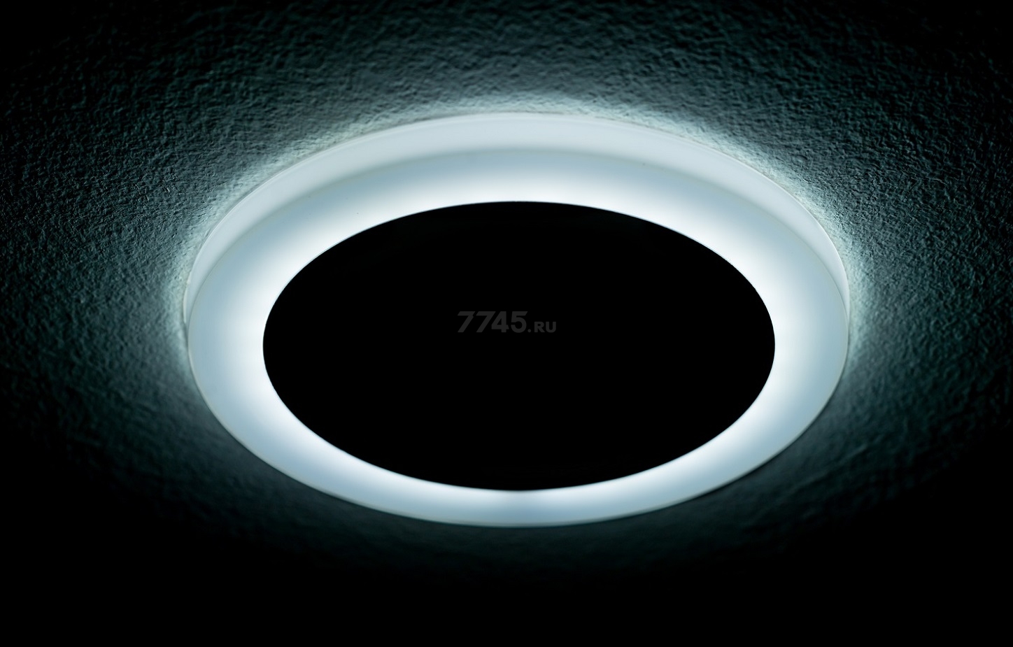 Светильник встраиваемый светодиодный 12+4 Вт 4000K TRUENERGY Color Круг с белой подсветкой (10219) - Фото 6