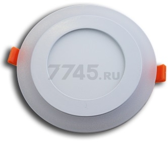 Светильник встраиваемый светодиодный 3+2 Вт 4000K TRUENERGY Color Круг с белой подсветкой (10217) - Фото 3