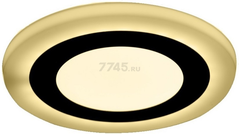 Светильник встраиваемый светодиодный 6+3 Вт 4000K TRUENERGY Color Круг с желтой подсветкой (10222)