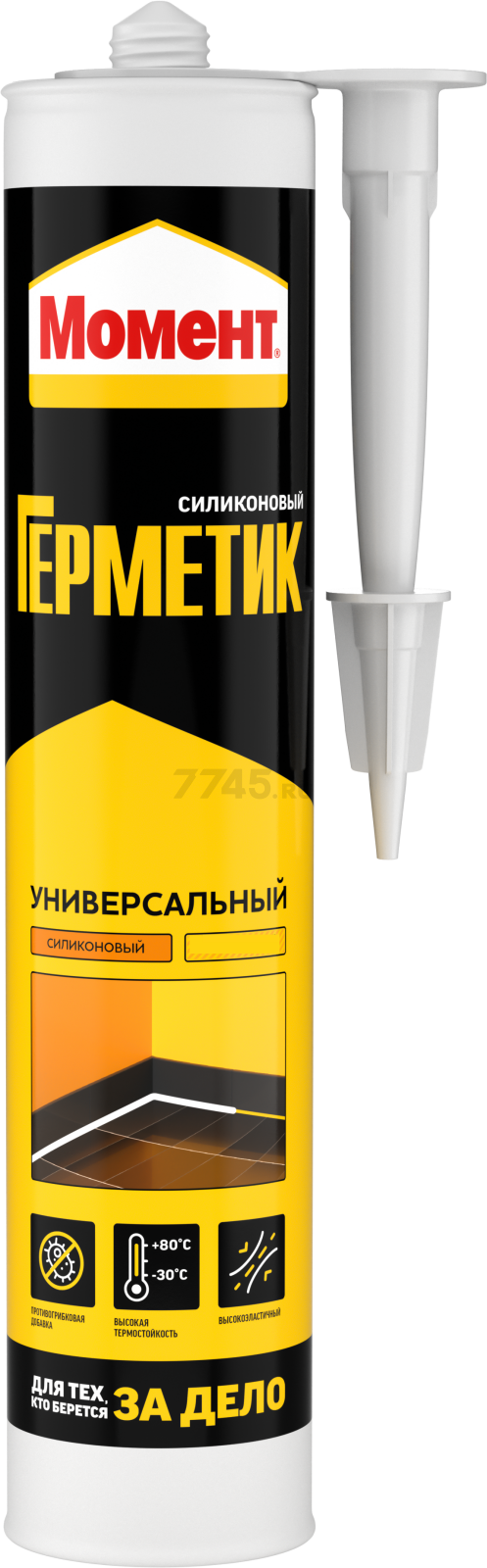 Герметик силиконовый МОМЕНТ Универсальный белый 280 мл (2353935)