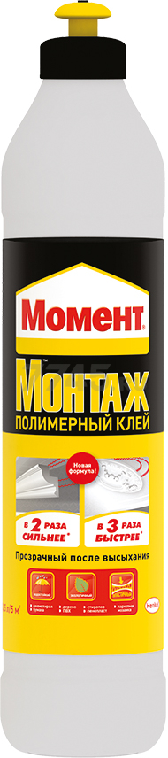 Клей монтажный МОМЕНТ Монтаж полимерный 250 мл (1897367)
