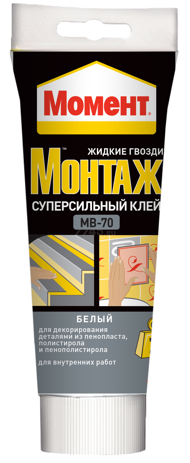 Клей монтажный МОМЕНТ Монтаж суперсильный МВ-70 250 г (1192821)