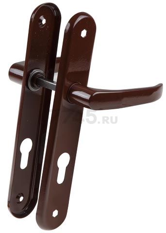 Ручка дверная на планке GAMAR Lenox 72WB коричневая (1148525392572)
