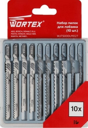 Набор пилок для электролобзика WORTEX 10 штук (WJTS000U11027)