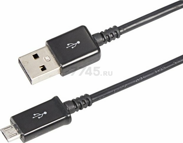 Кабель REXANT microUSB 1м черный (18-4268-20)