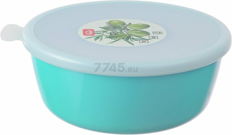 Контейнер пластиковый для пищевых продуктов IDEA Прованс 1 л аквамарин (М1381)