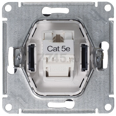 Розетка компьютерная RJ-45 SYSTEME (SCHNEIDER) ELECTRIC AtlasDesign грифель (ATN000783) - Фото 4