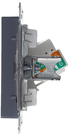 Розетка компьютерная RJ-45 SYSTEME (SCHNEIDER) ELECTRIC AtlasDesign грифель (ATN000783) - Фото 5