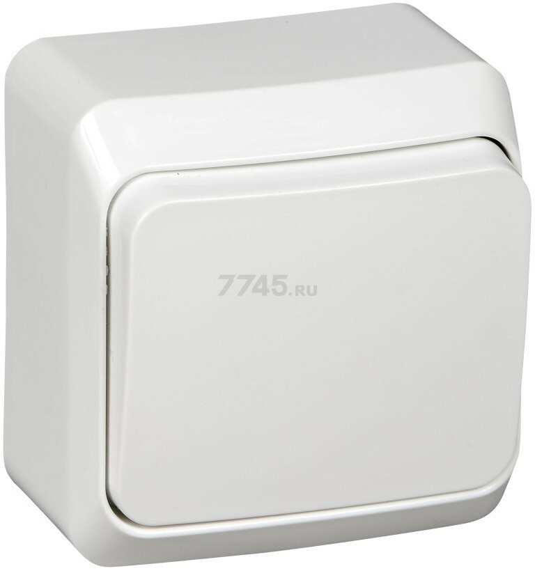 Выключатель одноклавишный наружный SYSTEME (SCHNEIDER) ELECTRIC Этюд белый (BA10-001B)