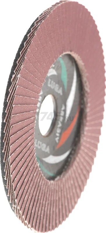 Круг лепестковый 125х22,2 мм P220 плоский LUGAABRASIV КЛТ1 (4603347337912) - Фото 3