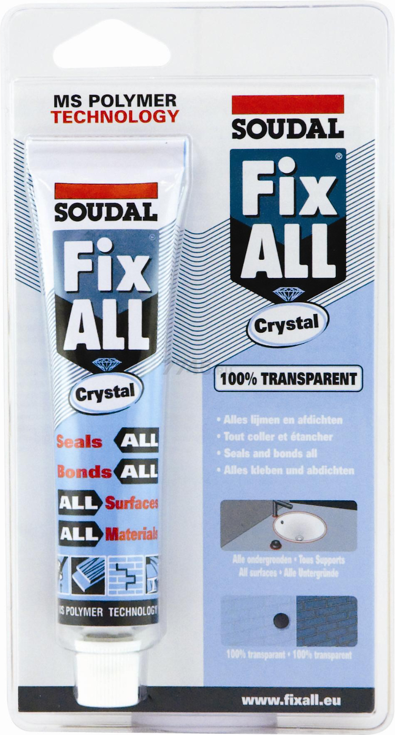 Клей-герметик SOUDAL Fix All Crystal прозрачный 80 мл (122393)