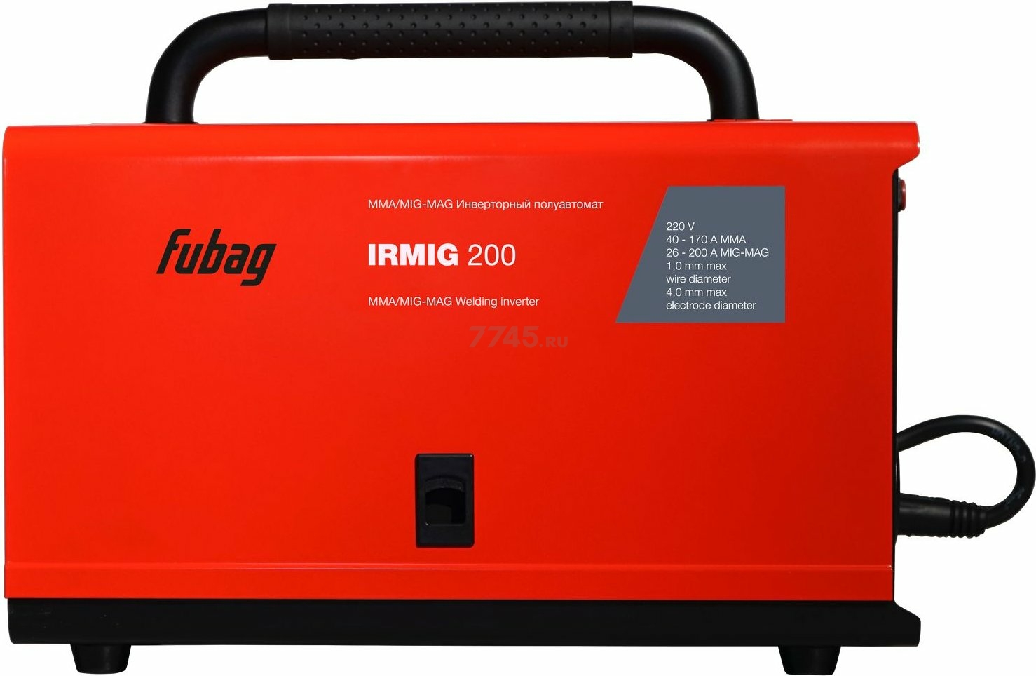 Полуавтомат сварочный FUBAG IRMIG 200 (31 433.1) - Фото 5