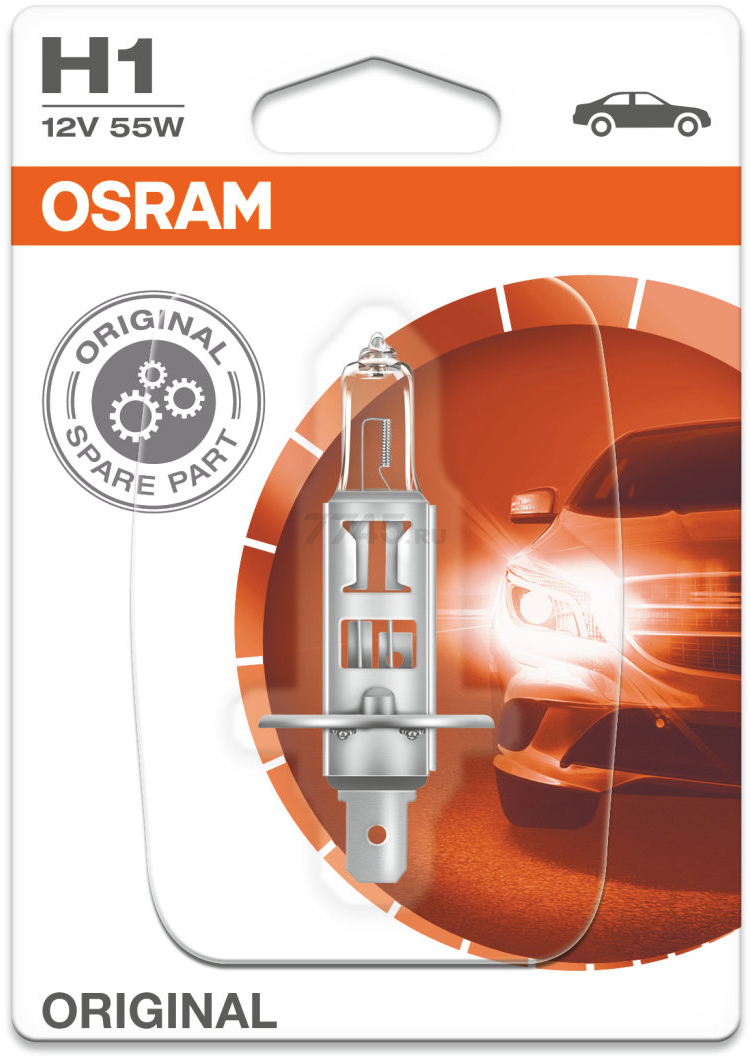 Лампа галогенная автомобильная OSRAM Original Line H1 (64150-01B) - Фото 2