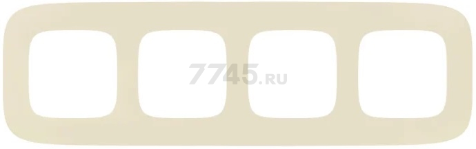 Рамка четырехместная LEGRAND Valena Allure слоновая кость (754314) - Фото 3