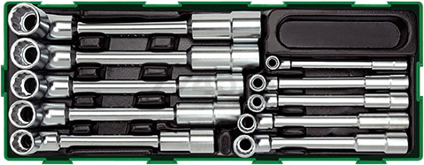 Набор ключей торцевых 8-19 мм 10 предметов TOPTUL (GTA1012)