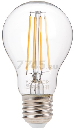 Лампа светодиодная филаментная E27 ЮПИТЕР А60 8 Вт 4000К (JP6001-04)