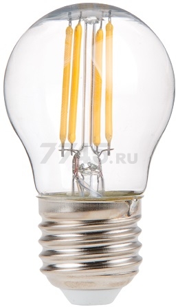 Лампа светодиодная филаментная E27 ЮПИТЕР G45 6 Вт 3000К (JP6004-03)