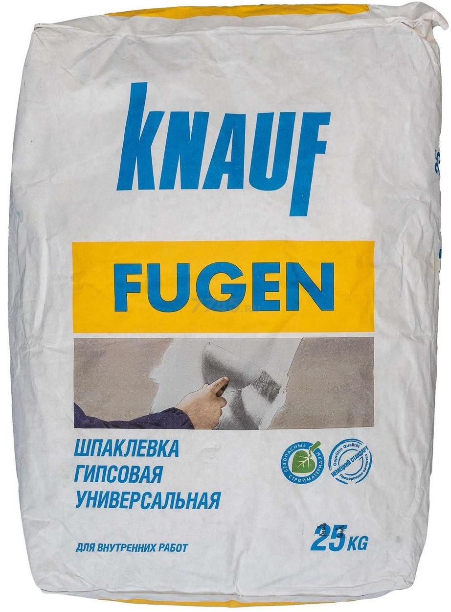Шпатлевка гипсовая старт-финиш KNAUF Fugen 25 кг - Фото 4